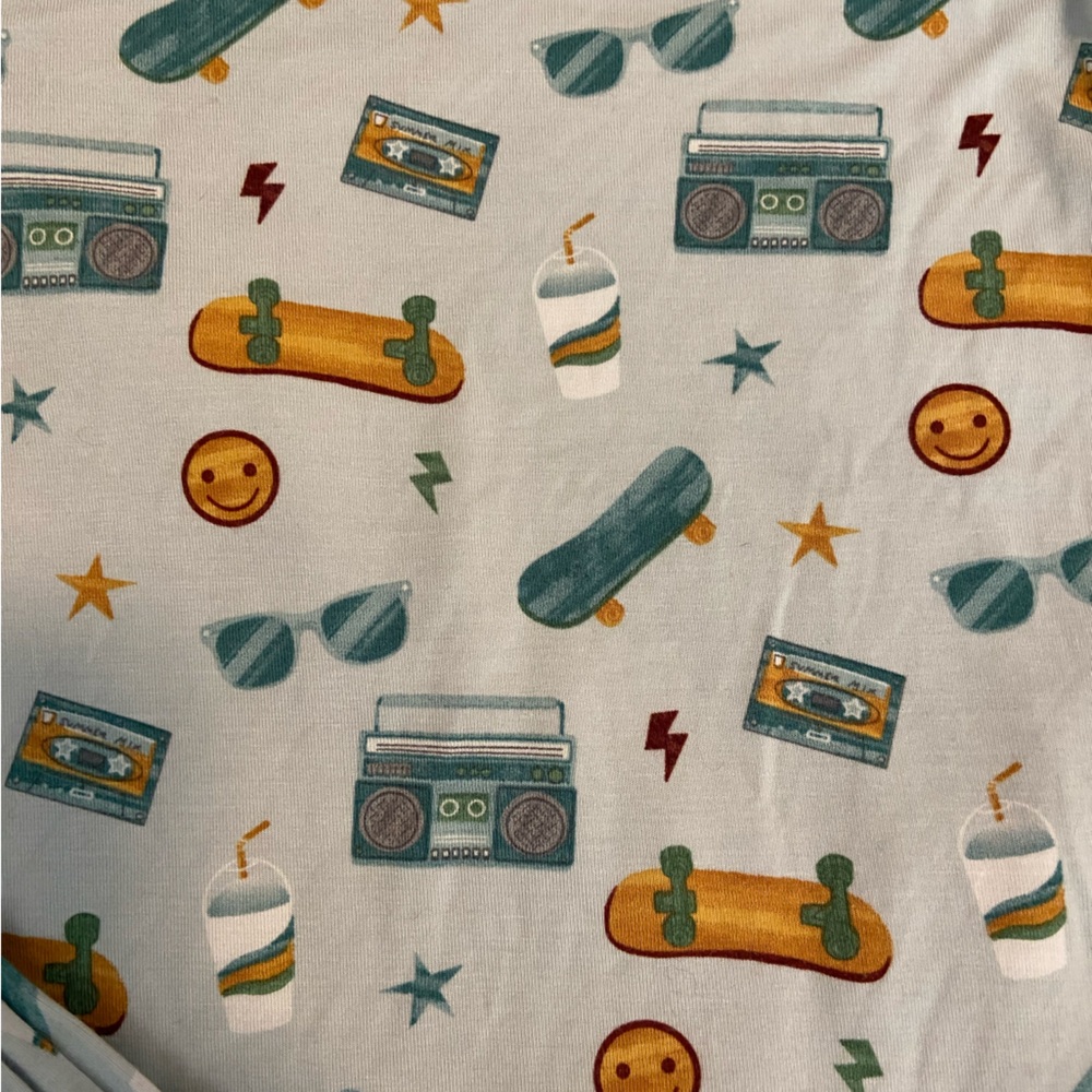 Emerson and Friends ‘Roll With It’ Bamboo Pajama Set - Picture 2 of 2